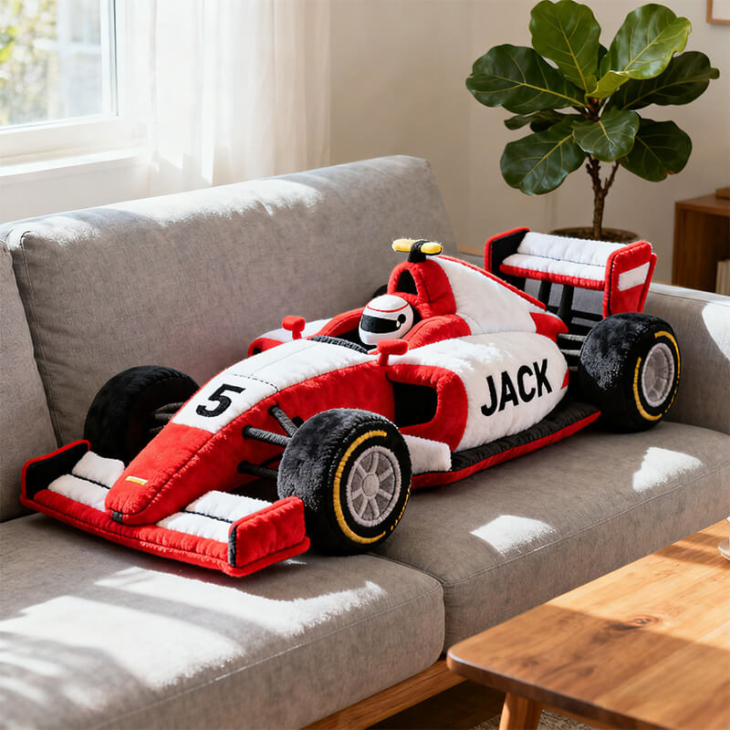 Personalized F1 Racing Car Shape Pillow Unique Mothers Day Gift For Friends - Tradiviet