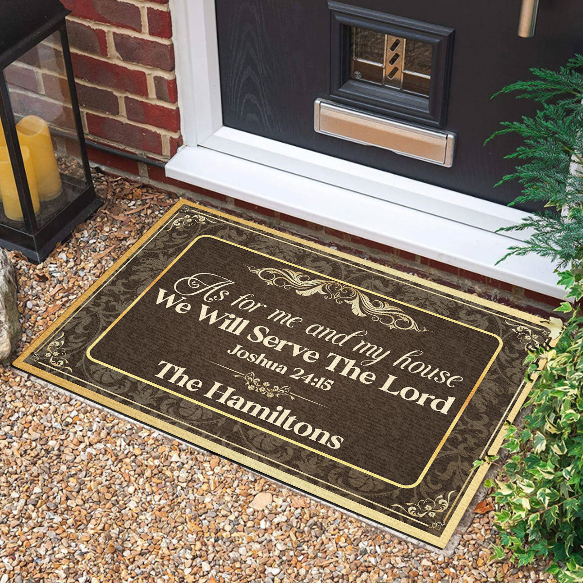 Personalized Faith And Family Doormat America Land Of The Free Entryway Mat Best Patriotic Gifts - Tradiviet