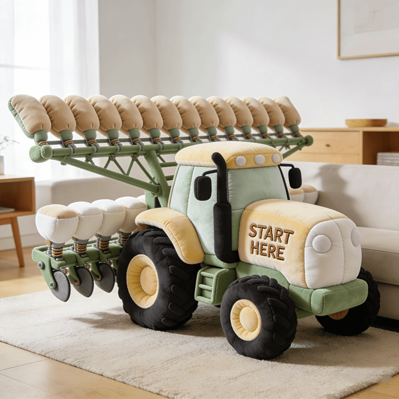 Personalized Farm Harvester Shape Pillow Unique Gift Ideas For Your Brother - Tradiviet