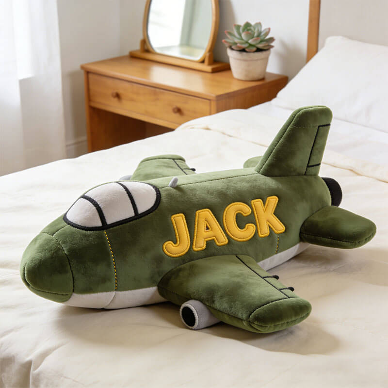 Personalized Fighter Jet Shape Pillow Good Birthday Gift Ideas For Brothers - Tradiviet