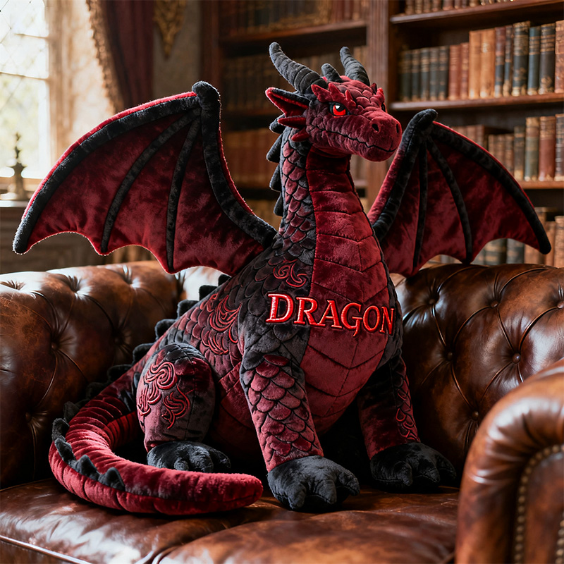 Personalized Fire Dragon Shape Pillow Unique Gifts For Brothers Girlfriend - Tradiviet