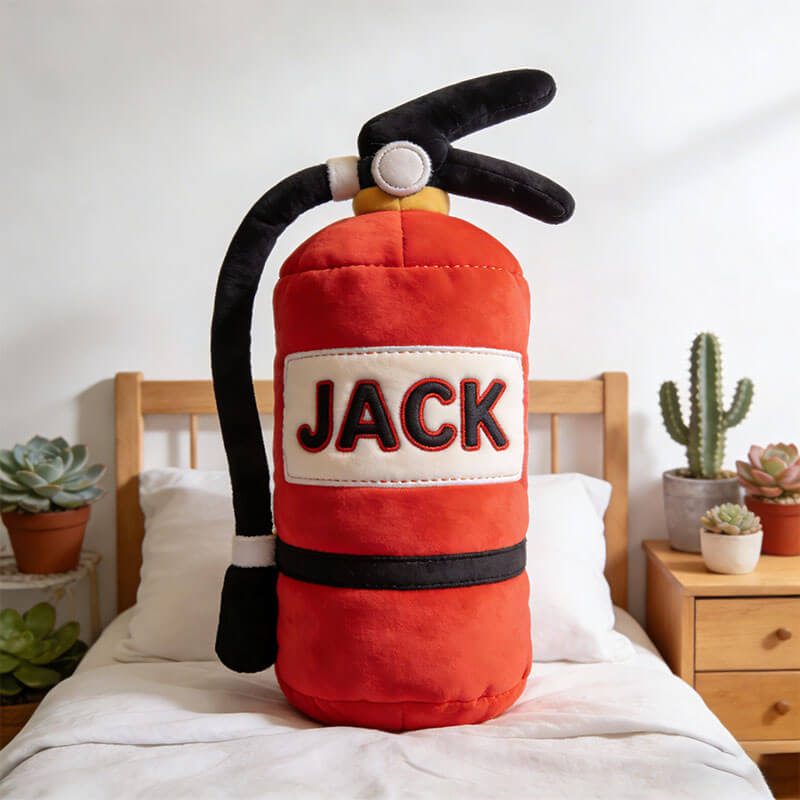 Personalized Fire Extinguisher Shape Pillows Birthday Gift Ideas For Brother - Tradiviet