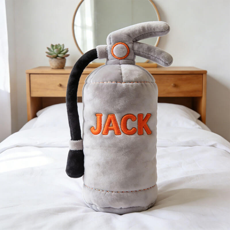 Personalized Fire Extinguisher Shape Pillows Holiday Gift Ideas For Brother - Tradiviet