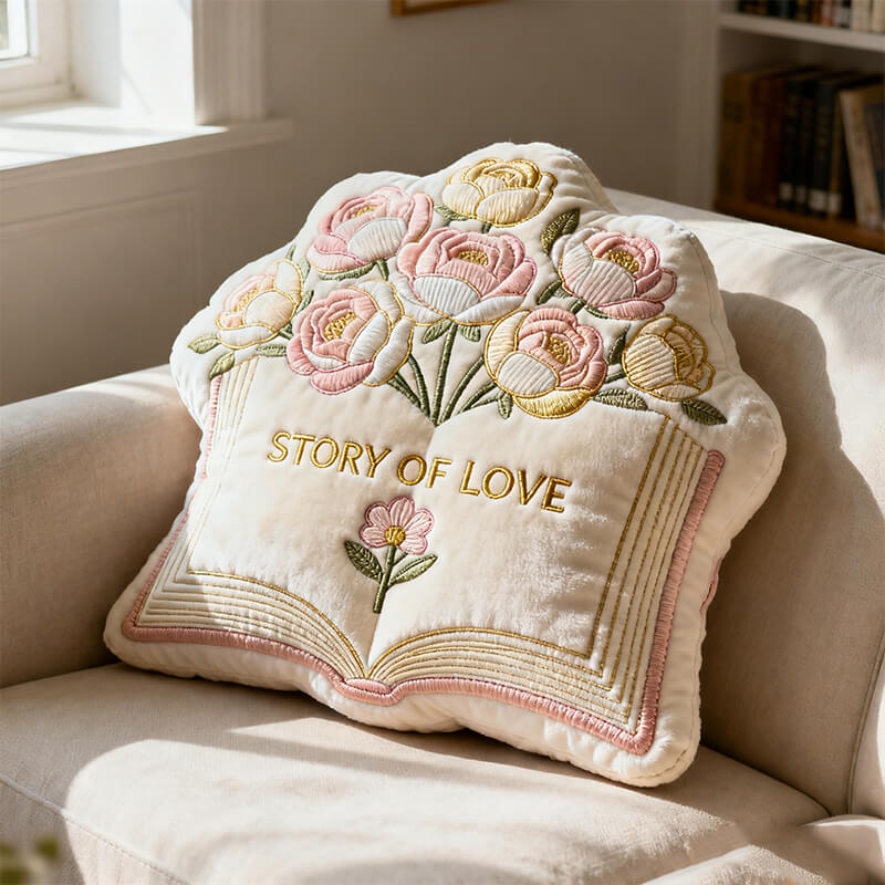 Personalized Flower And Book Pillow Best Mothers Day Gifts For First Time Mom - Tradiviet