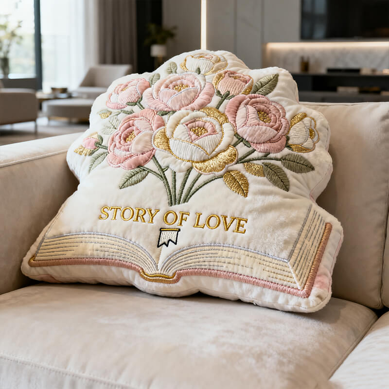 Personalized Flower And Book Pillow Mothers Day Gift For Friends - Tradiviet