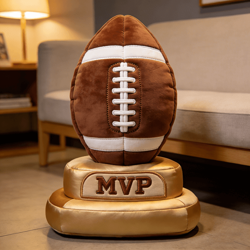 Personalized Football Champion Throw Pillow Gifts For Brothers Girlfriend - Tradiviet