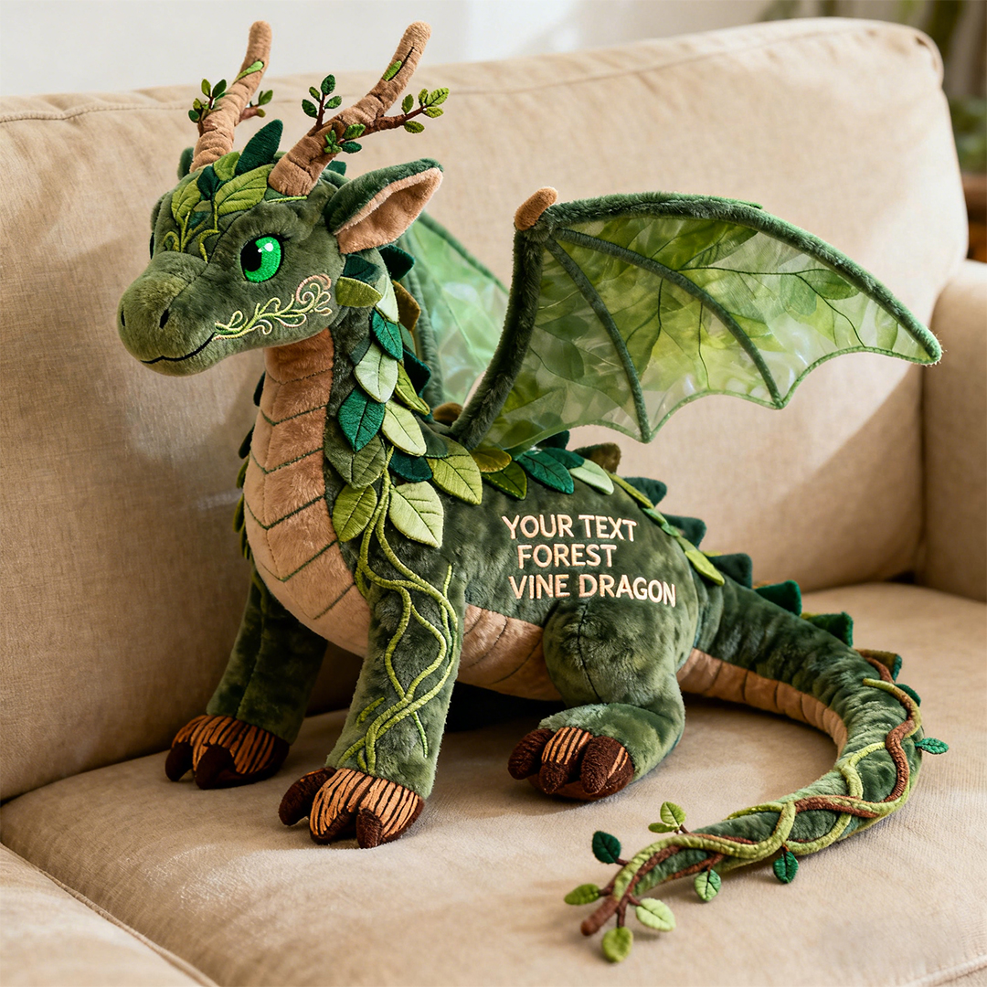 Personalized Forest Dragon Pillow Fantasy Lover Room Decor Gift For Dragon Lover - Tradiviet