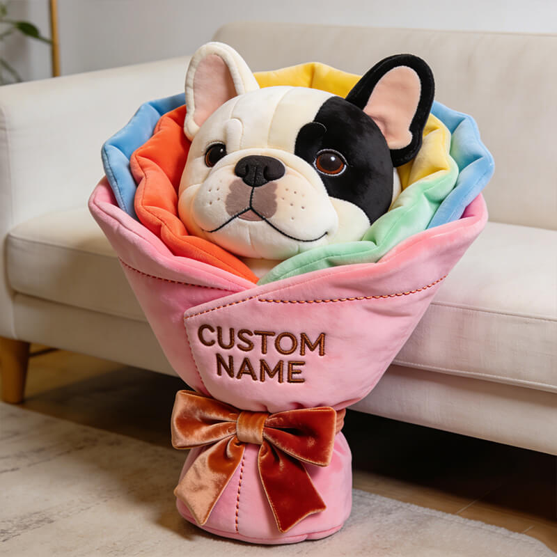 Personalized French Bulldog Bouquet Pillow Mothers Day Gift For My Daughter - Tradiviet