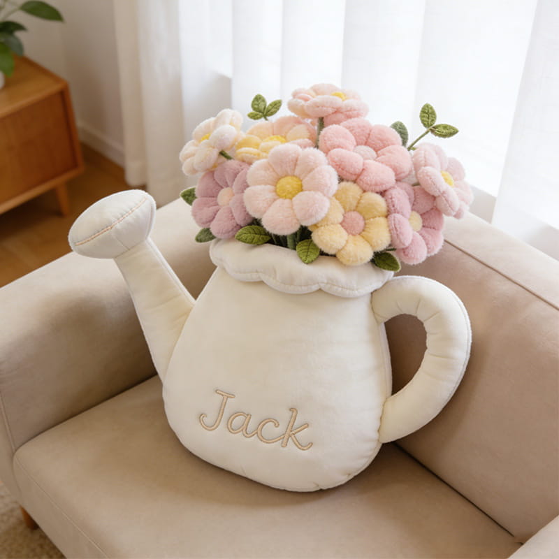 Personalized Garden Watering Can Throw Pillow Best Mothers Day From For Husband - Tradiviet