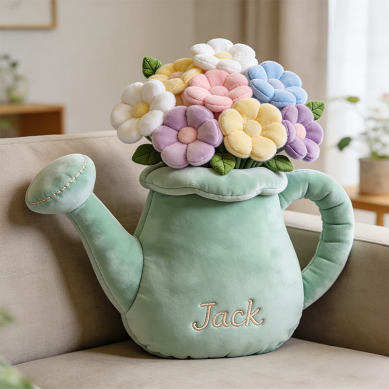 Personalized Garden Watering Can Throw Pillow Mothers Day Presents For Grandma - Tradiviet