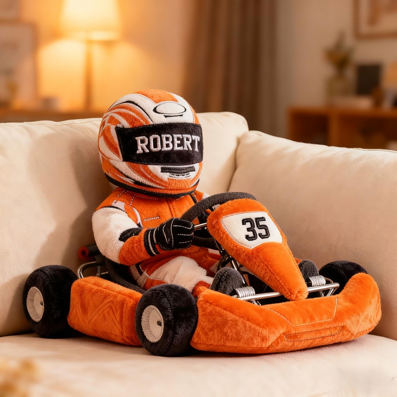 Personalized Go Kart Racer Pillow Fathers Day Presents From Daughter - Tradiviet