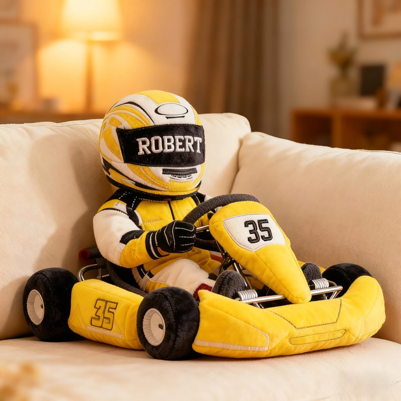 Personalized Go Kart Racer Pillow Fathers Day Presents From Daughter - Tradiviet