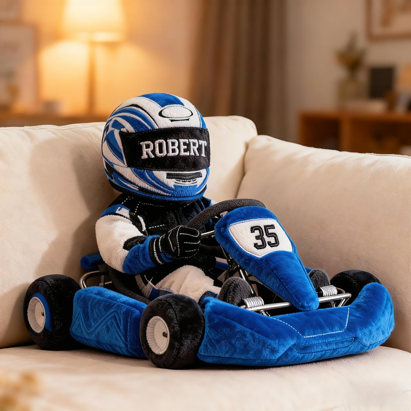 Personalized Go Kart Racer Pillow Fathers Day Presents From Daughter - Tradiviet
