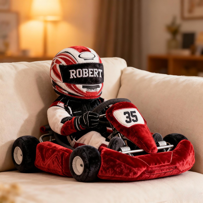 Personalized Go Kart Racer Pillow Fathers Day Presents From Daughter - Tradiviet