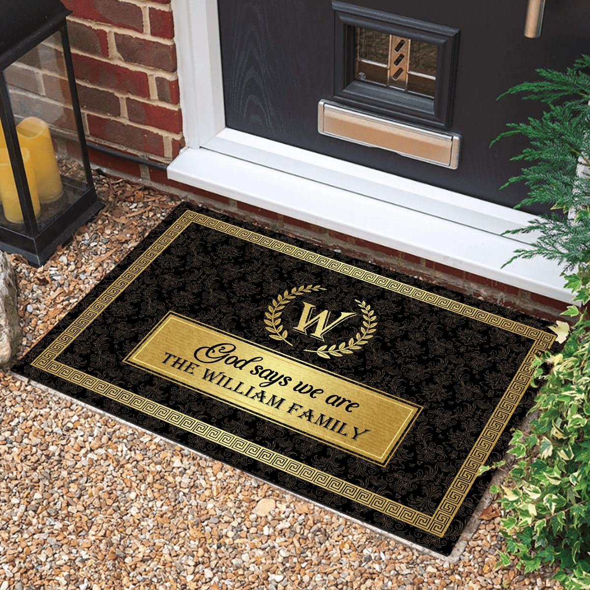 Personalized God Says We Are Doormat USA 250 Years Of Defending Liberty Welcome Door Mat - Tradiviet
