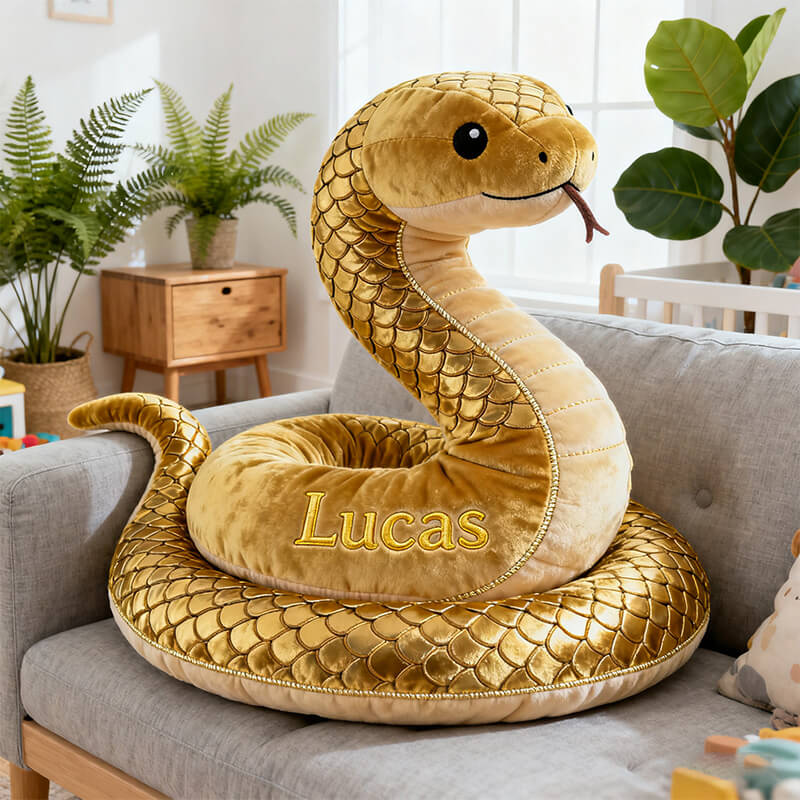 Personalized Golden Snake Pillow Best Birthday Gift Ideas For Brother - Tradiviet