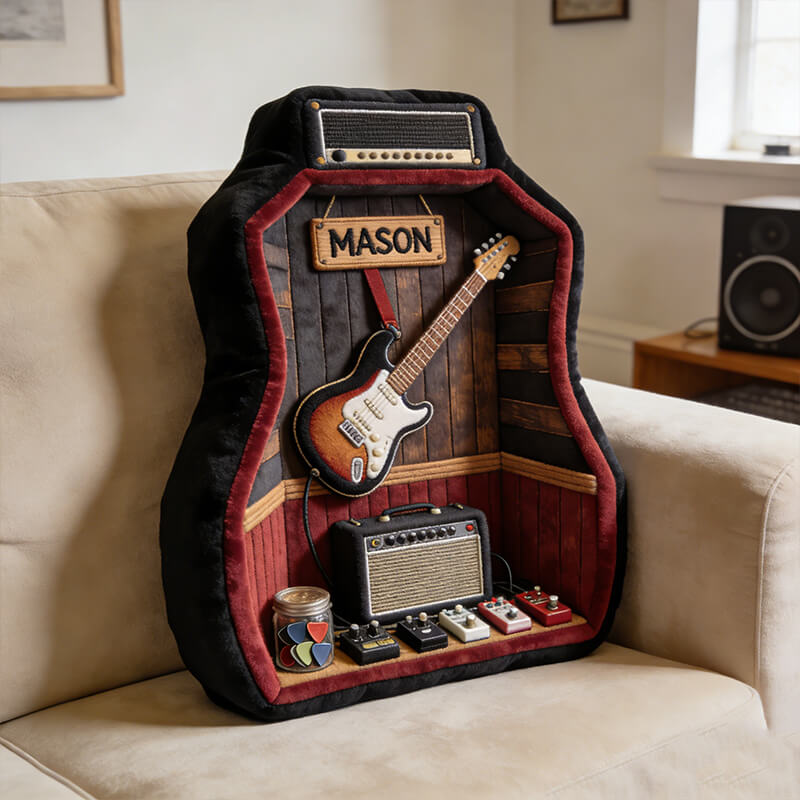 Personalized Guitar Corner Pillow Best Mothers Day From For Husband - Tradiviet