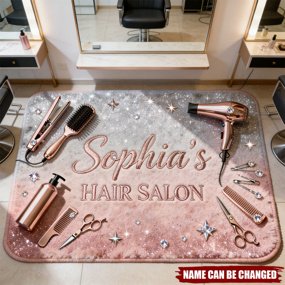 Personalized Hair Salon Doormat Unique Home Decor Gifts For Hairstylist - Tradiviet