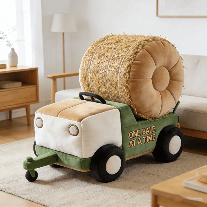 Personalized Hay Baler Pillow Farm Lover Plush Presents For Brother - Tradiviet