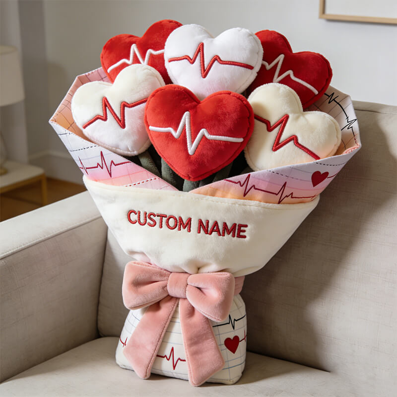Personalized Heart Bouquet Pillow Best Mothers Day Gifts For First Time Mom - Tradiviet