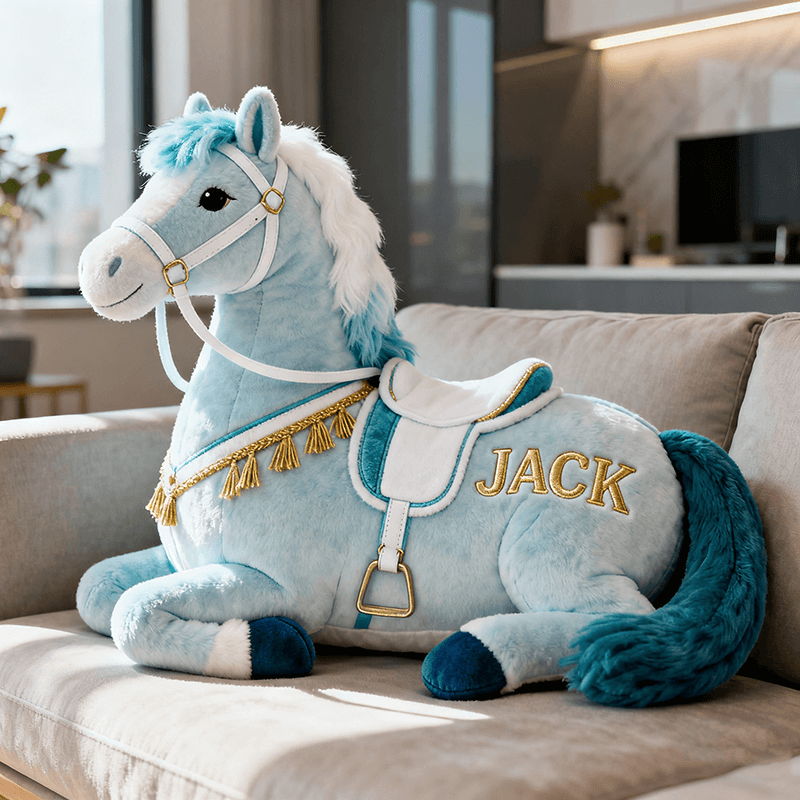 Personalized Horse Shape Pillow Horse Unique Plush Birthday Gift For Brother - Tradiviet