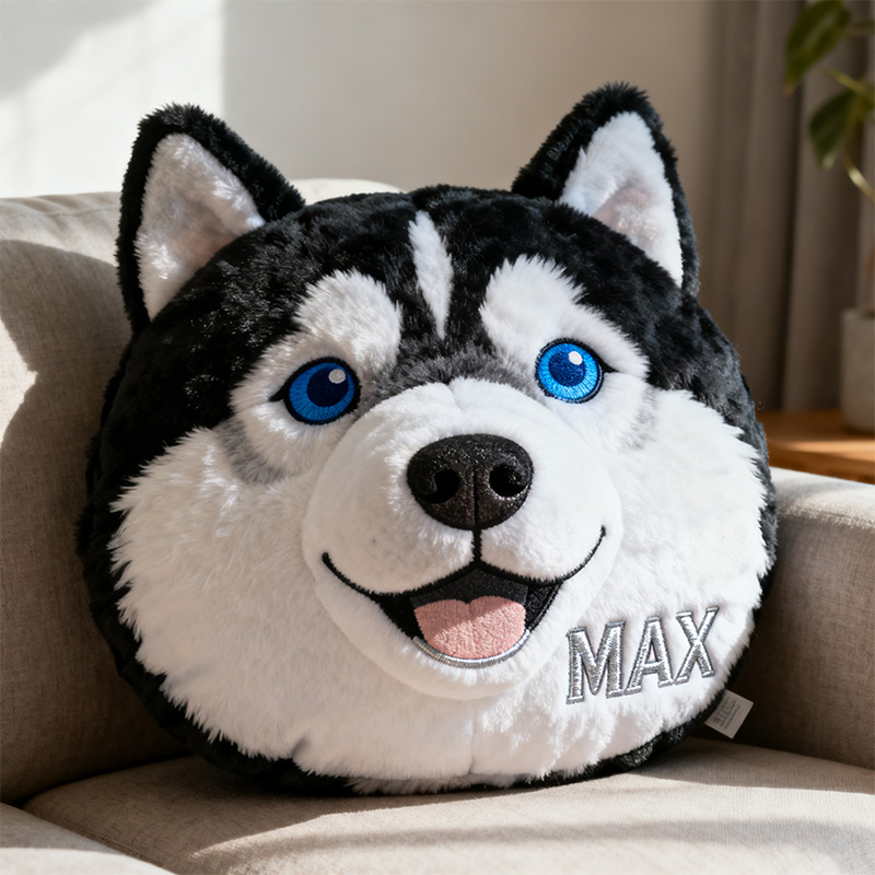 Personalized Husky Big Head Pillow Cute Dog Mothers Day Gift Ideas - Tradiviet