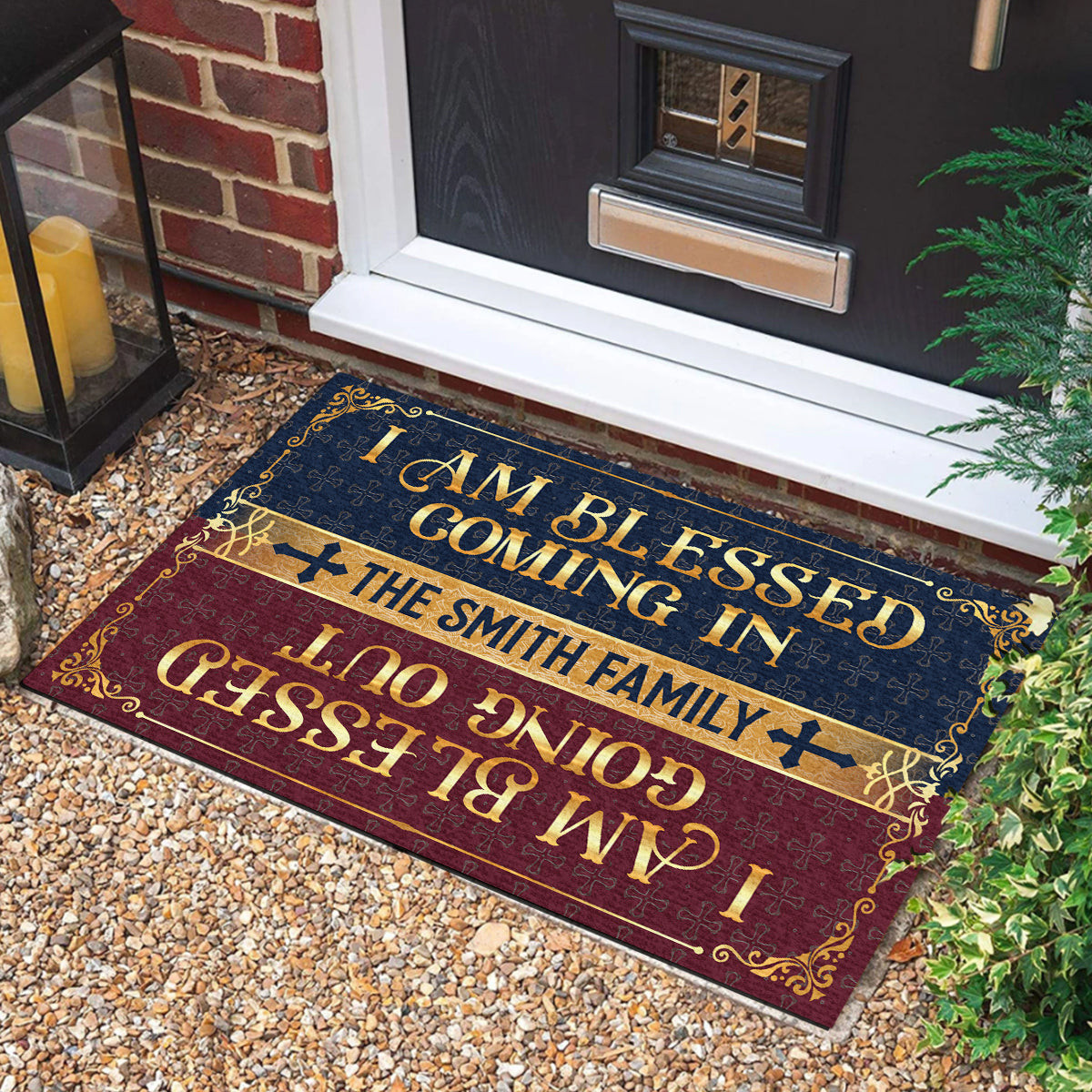 Personalized I Am Blessed Coming In Doormat USA 250 Years Of Independence Doormat - Tradiviet