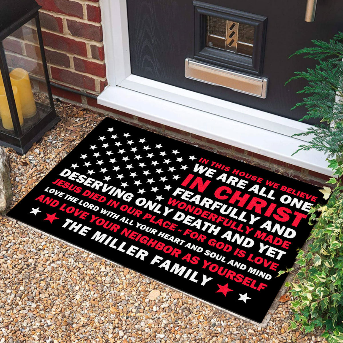Personalized In This House We Believe Doormat USA 250Th Anniversary Front Door Welcome Mat - Tradiviet