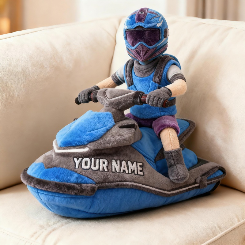 Personalized Jet Ski Rider Shape Pillow Bonus Mom Gifts Mothers Day Ideas - Tradiviet