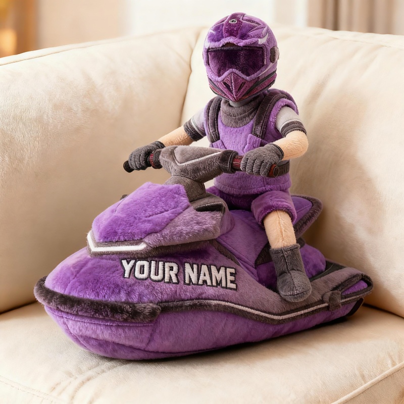 Personalized Jet Ski Rider Shape Pillow Bonus Mom Gifts Mothers Day Ideas - Tradiviet