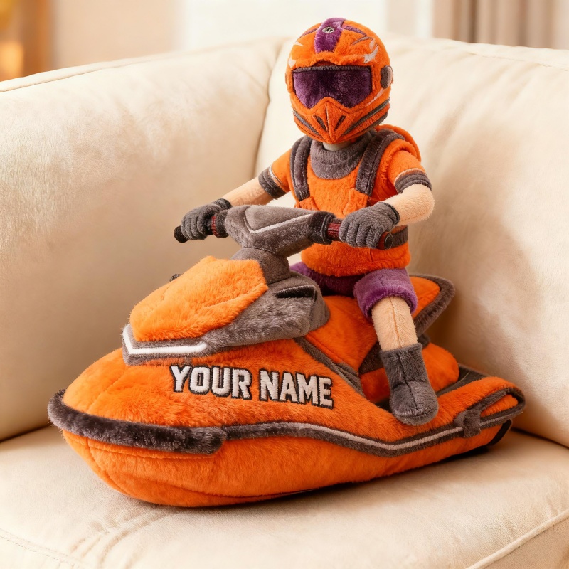 Personalized Jet Ski Rider Shape Pillow Bonus Mom Gifts Mothers Day Ideas - Tradiviet