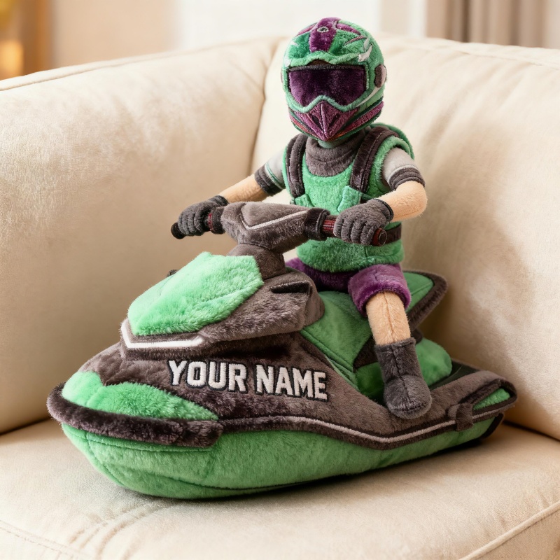 Personalized Jet Ski Rider Shape Pillow Bonus Mom Gifts Mothers Day Ideas - Tradiviet