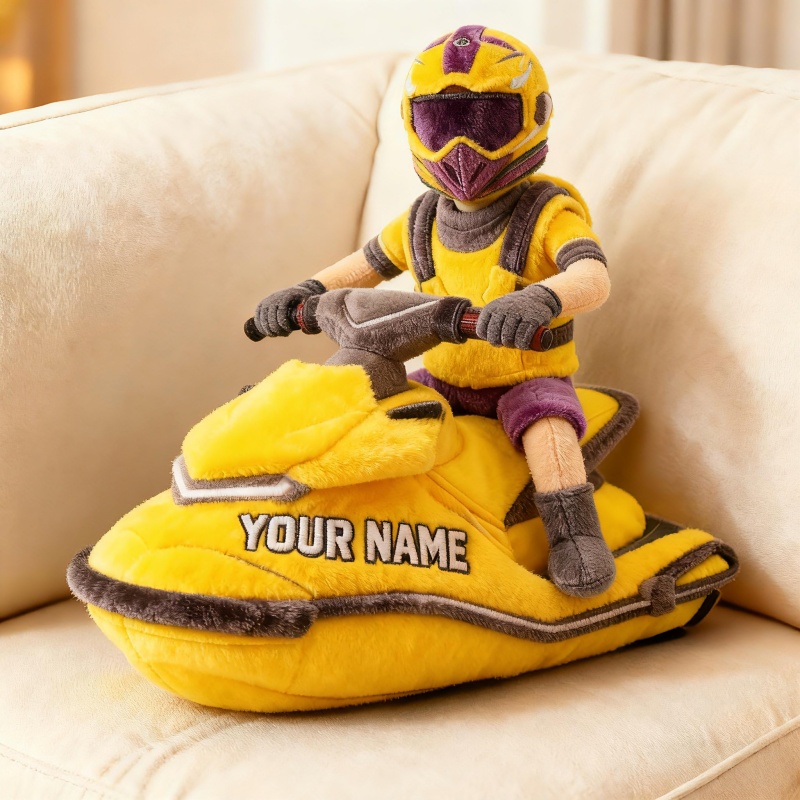 Personalized Jet Ski Rider Shape Pillow Bonus Mom Gifts Mothers Day Ideas - Tradiviet