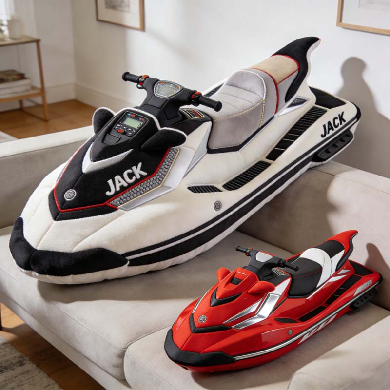 Personalized Jet Ski Shape Pillow Best Birthday Gift For Brother Idea - Tradiviet