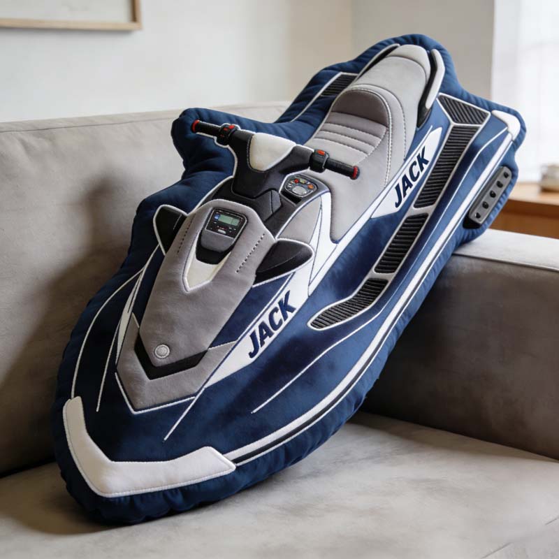Personalized Jet Ski Shape Pillow Best Gift Ideas For Sister In Law - Tradiviet