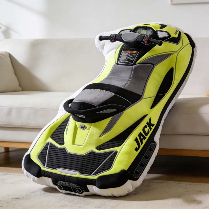 Personalized Jet Ski Shape Pillow Best Presents For Brothers In Law - Tradiviet