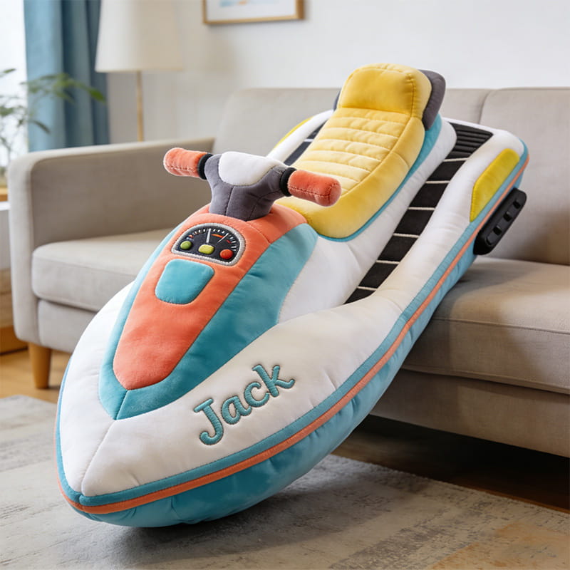 Personalized Jet Ski Shape Pillow Unique Birthday Gift Ideas For Son - Tradiviet