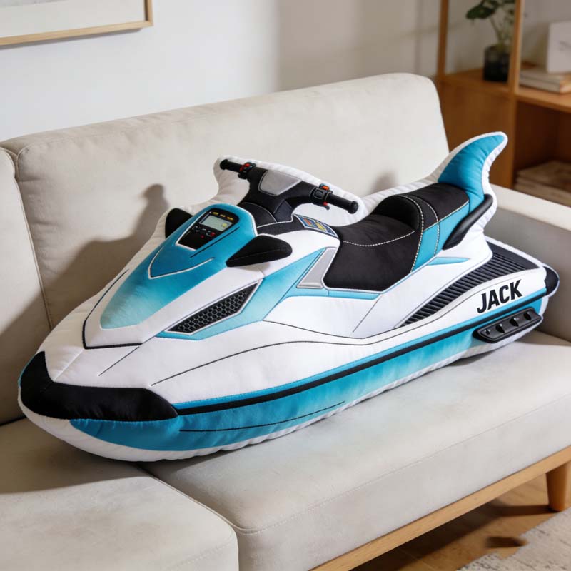 Personalized Jet Ski Shape Pillow Unique Gift Ideas For Sister In Law - Tradiviet