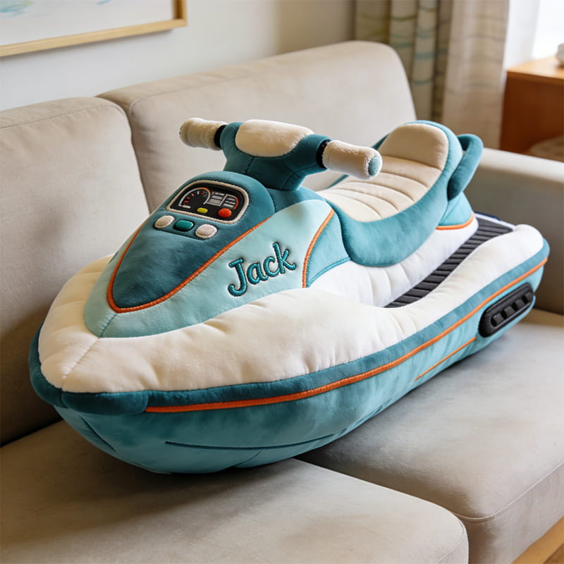 Personalized Jet Ski Shape Pillow Unique Gift Ideas For Your Brother - Tradiviet
