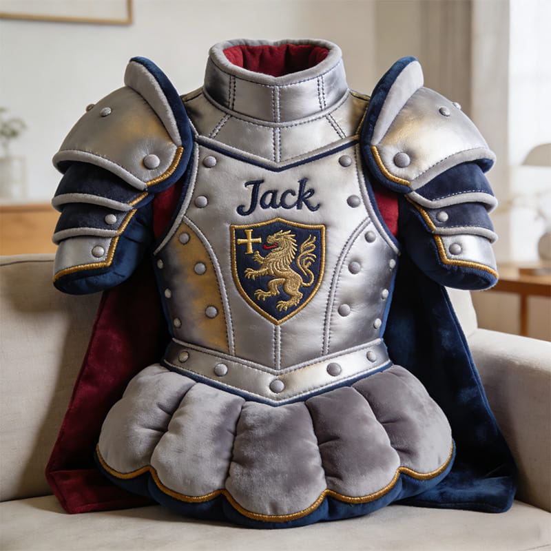 Personalized Knight Armor Pillow Medieval Armor Plush Unique Gift For Boys - Tradiviet
