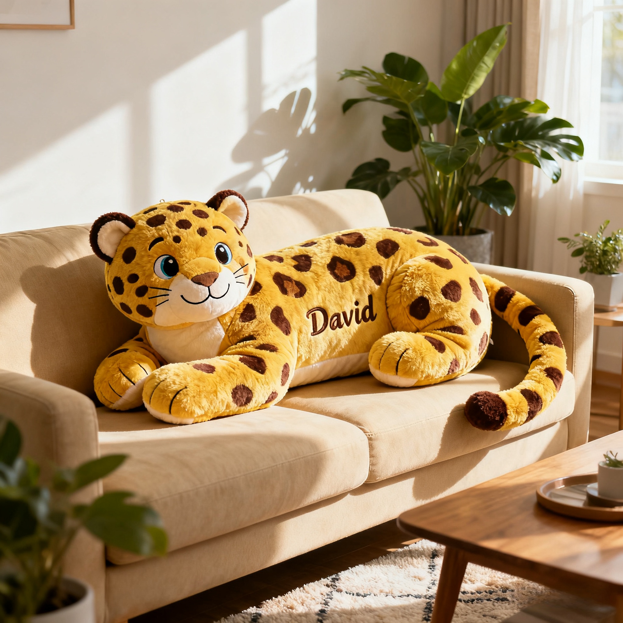 Personalized Leopard Shape Pillow Unique Birthday Gift Ideas For Son - Tradiviet