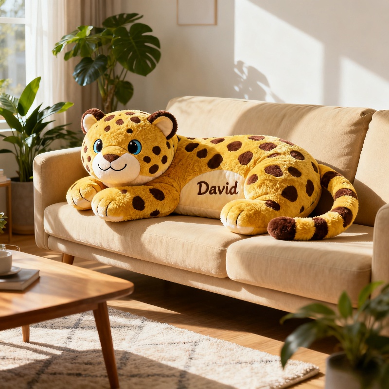 Personalized Leopard Shaped Pillow Unique Holiday Gift Ideas For Him - Tradiviet