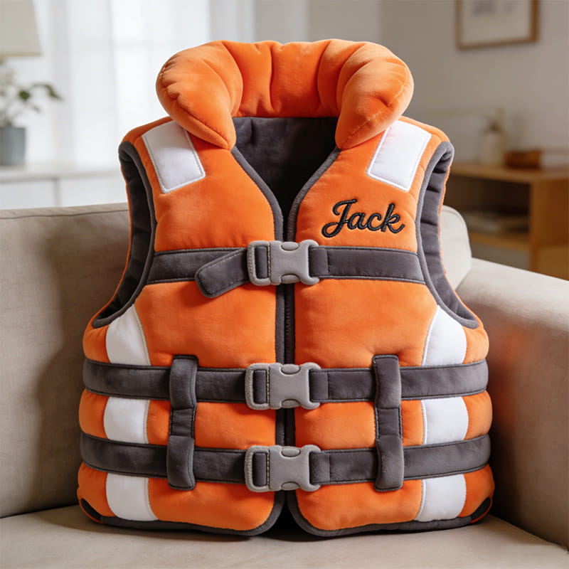 Personalized Life Jacket Shape Pillow MotherS Day Gift For Daughter From Mom - Tradiviet
