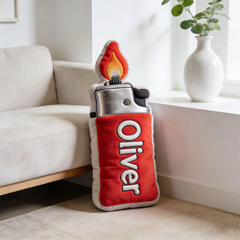 Personalized lighter Shape Pillow Best Gifts For Brothers Girlfriend - Tradiviet