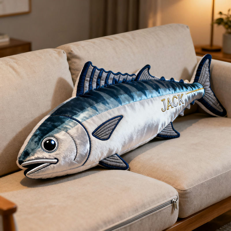 Personalized Mackerel Shape Pillow Best Fathers Day Gifts For Husband - Tradiviet
