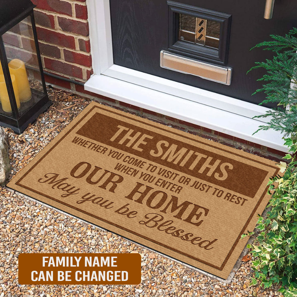 Personalized May You Be Blessed Doormat 250 Years Of Defending Liberty Front Door Welcome Mat - Tradiviet