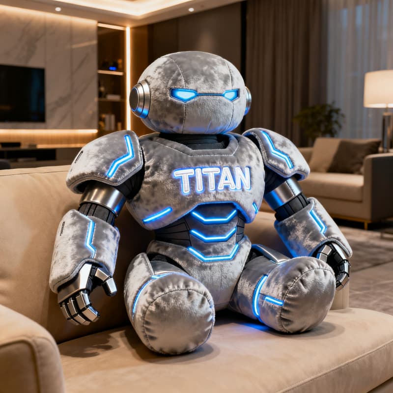 Personalized Mecha Warrior Shape Pillow Fathers Day Gifts For Him - Tradiviet