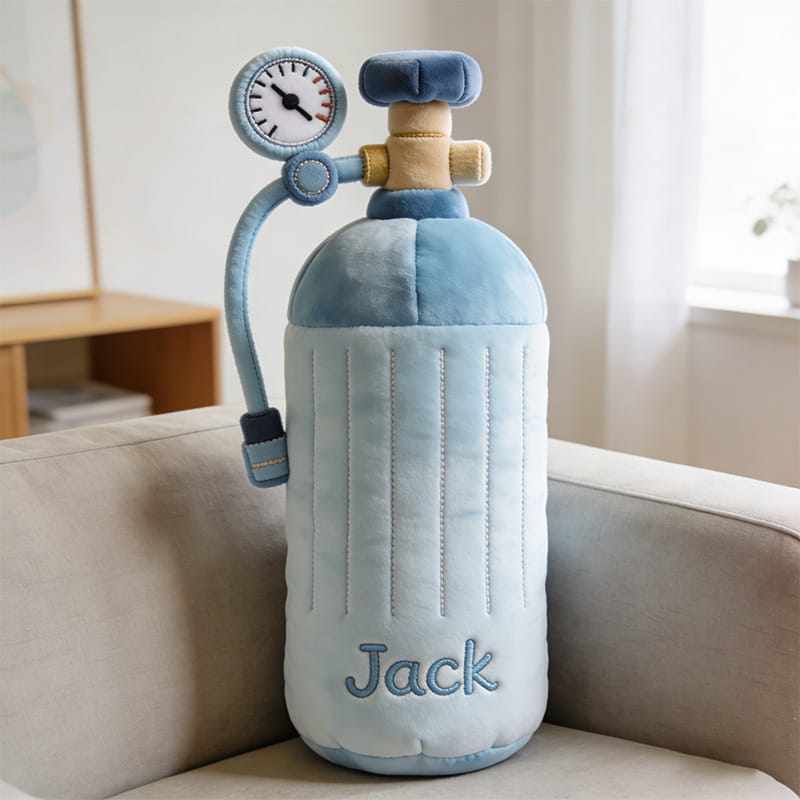 Personalized Medical Oxygen Cylinder Shape Pillow Gift Ideas For Your Brother - Tradiviet