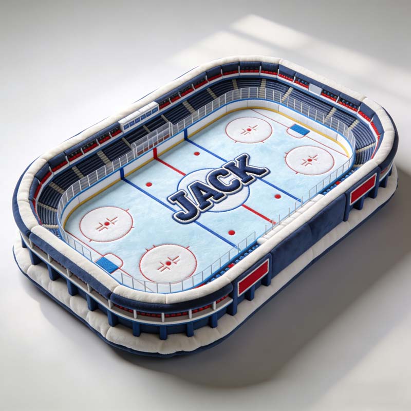 Personalized Mini Hockey Rink Shape Pillow Gift Ideas For Your Brother - Tradiviet