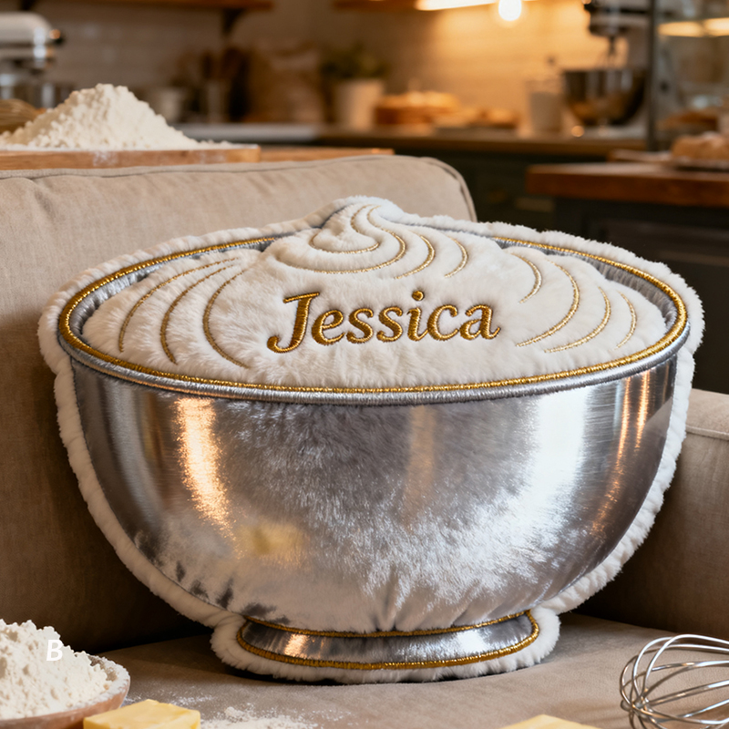 Personalized Mixing Bowl Shape Pillow Mothers Day Gift Ideas Last Minute - Tradiviet